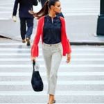 CAbi 5316 Tick Tock Striped Crop Pants Photo 1