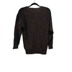 Cache ‎ Sweater Womens Small Vintage Black Pullover rose Gold Lambswool Angora Photo 3