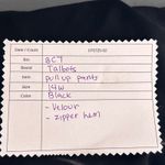 Talbots Womens Velour Pull On Pant Size 14W Velvet Jegging Zipper Hem Warm Cozy Photo 13