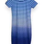 J.Crew Midi T-Shirt Dress in Dip-Dyed Stripe Photo 3