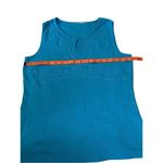 Embroidered Wide Strap Tank Top Boho Bohemian Summer Cotton Wmns Sz Small Blue Photo 8