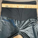 Hot Kiss  Women’s Maternity Black Faux PU Leather Leggings Skinny Size XL NWT Photo 3