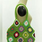 Handmade Crochet Bag Green Photo 1