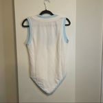 Free People  Cozy Girl Cotton Tank Bodysuit in Ivory Size XS NEW WITHOUT TAGS Photo 7