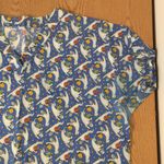 Halloween Print Scrub Top 2 Pockets Skulls Ghosts & Pumpkins Size XL Orange Photo 2