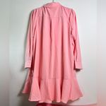 Tuckernuck Callahan Crepe Peach Shirt Mini Dress Long Sleeves XL NEW Photo 3