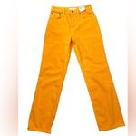 Topshop  Women's‎ Orange Dad Jeans Relaxed Fit High Rise Denim Size 26 Photo 8