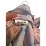 Princess Polly  Top Womens Size 6 Pink Halter‎ Adjustable Tie Plaid Pattern Photo 5