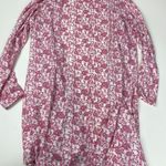 LuLaRoe  Pink and White Floral Cardigan Size L Photo 3