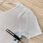 NWT Aya Muse Portia Open Back Slinky Sheer Midi Dress in Ice Melt Blue Size XS Photo 3