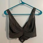 Parade Gray Triangle Bralette – Adjustable Criss Cross Back – Size 3 (Large) Photo 0