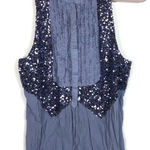Free People  sequin‎ top women’s size large Photo 0