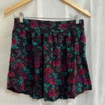Kimchi Blue Floral Rayon Mini Skater Skirt | Size M Photo 0