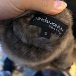 Pandemonium Seattle Faux Fur Hooded Vest Brown Photo 2