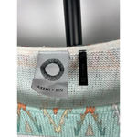 Akemi + Kin  Anthropologie‎ Multicolor Morgana Tribal Aztec Knit 3/4 Sleeve Top M Photo 3