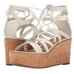 Frye 3xHP💝 Gladiator Heather wedges in white sz 9 plus free bag Photo 0