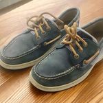 Sperry Topsider Size 7.5 Navy Blue Slip On Boat Shoe Loafers Photo 0
