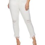 Sofia Vergara Rosa Curvy Ankle Womens White Jeans 20 High Waist Distress… Size undefined Photo 2