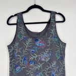 Fresh Produce  Fish Print‎ Midi DRESS Small Gray Blue Coastal Tropical Resort Photo 3