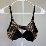 Frederick's of Hollywood  sz 34c brown tan leopard print‎ bra Photo 3