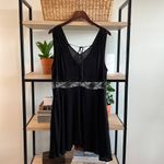 Free People  Mesh Waist Insert Gauze Woven Mini Dress, M Photo 5