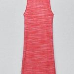 ZARA Pink Space Dye Ribbed Bodycon Open Back Tunic Mini Dress Size Small Photo 0