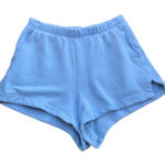 Aerie Light Blue Terry Cloth Sweat Shorts Knit Cotton Women's Size XS Photo 0