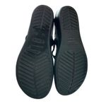 Crocs Sanrah Hammered Circle Wedge Flip Sandal Women's Black/Silver EUC Size 9 Photo 1