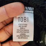 Tobi Kiley Cropped Bell Sleeve Zip Back Lace Top Black S Photo 7