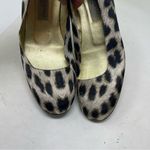 Stella McCartney  Satin Leopard Print Wedges Size 36.5 6 Photo 5