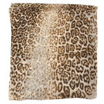 Dennis Basso NWT  Brown & Tan Leopard Animal Print Lightweight Chiffon Scarf Photo 0