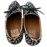 DV Dolce Vita Animal Print Calf Hair Oxford Leather Flats Beige Brown Lace Up 6 Black Photo 13