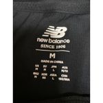 New Balance  Women's Black Logo Spellout Short Sleeve Boxy Athletic T Shirt Top M Photo 2