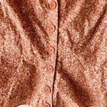 Free People sienna peachy floral button front top size/S Photo 4