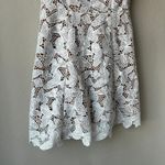 Elliatt  Dress Lace‎ White Butterfly Sleeveless Square Neck Minidress Size Small Photo 4