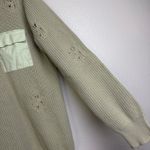 SER.O.YA Devlin Sweater Womens Small Sage Pullover Distressed Pullover Grunge * Green Photo 8
