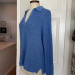 Sundance cotton relaxed polo pullover sweater Blue Size M Photo 9