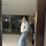 ZARA  High-Waisted Crop Jeans Wide-Leg Photo 1