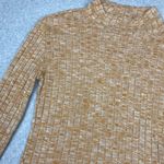 ADC Yellow White Blend Long Sleeve Ribbed Mockneck Turtleneck Sweater Top Size M Size M Photo 1