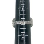 Silver and Gold Abstract Strokes Ring Photo 6