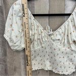 BILLABONG Sweet Sunset Womens Knit Crop Top Smocked EUC Casual Trendy Sz Medium Photo 6