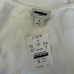 NWT J.Crew Factory Cap Sleeve Stretch Cotton Blend Square Neck Tank Top Small White Photo 4