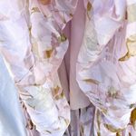 Ted Baker | DIXXIE PLEATED PRINTED SLEEVELESS FLORAL HIGH LOW MAXI DRESS SIZE 4 Photo 9