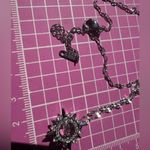 Anne Klein  sterling steel silver star necklace crystal diamond paved shaking eye Photo 1