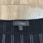 Intermix  Jessa Metallic Striped Bateau Neck Dolman Sleeve Cropped Sweater XS Photo 4