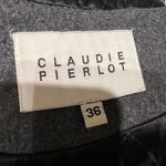 Grey wool coat with hood claudiepierlot Gray Photo 6