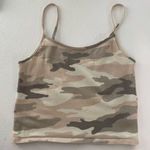 American Eagle Camo Crop Tank Top | Size Small Photo 0