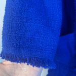 Chico's Tweed Longline Fringe Trim Jacket Cardigan 100% Cotton Size 3/LG Layering Photo 5