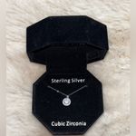 Sterling Silver Brand New Necklace  Cubic Zirconia Set of 2 Photo 2