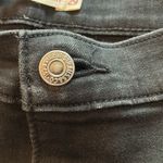 Levi's black denim distressed ripped 720 High Rise super skinny stretch jeans Photo 8